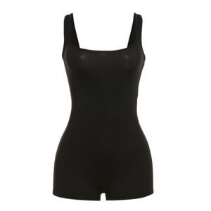 Women's black shapewear bodysuit